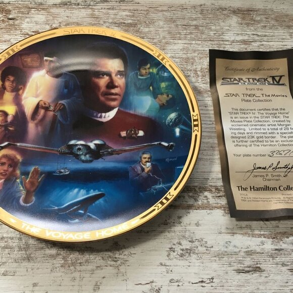 Star Trek IV Hamilton Collection Plate ~ The Voyage Home 1994 Collectors Plate - Picture 1 of 8